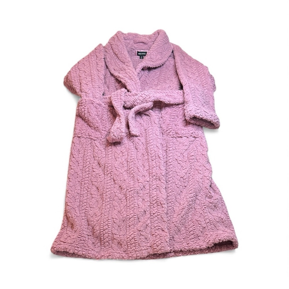 NWOT Room Service Pink Textured Robe sz L